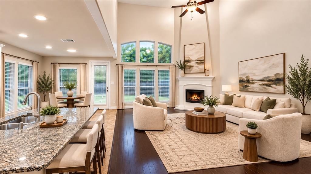 Living Room Staged