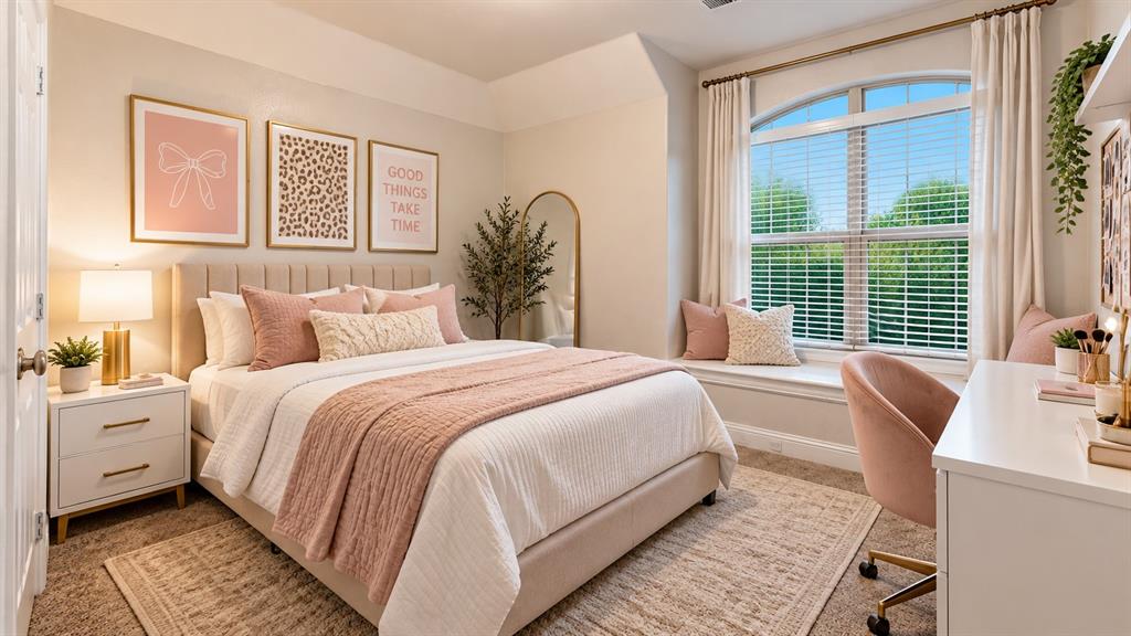 Upstairs bedroom Staged