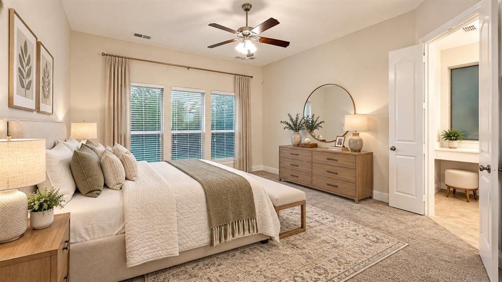 Master Bedroom Staged