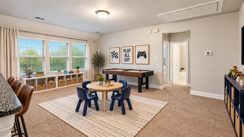 Gameroom/playroom Staged