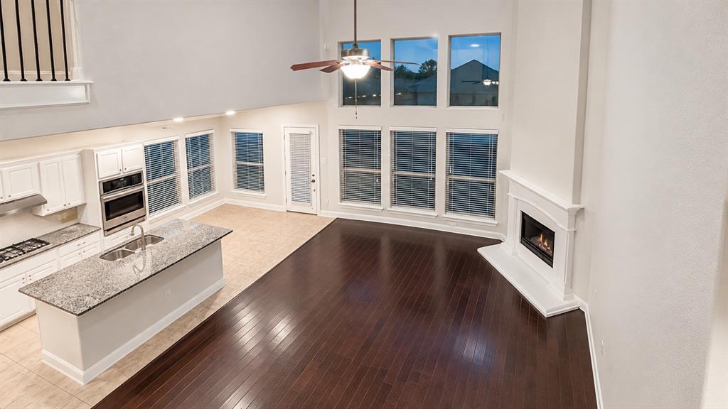 Living room view from upstairs