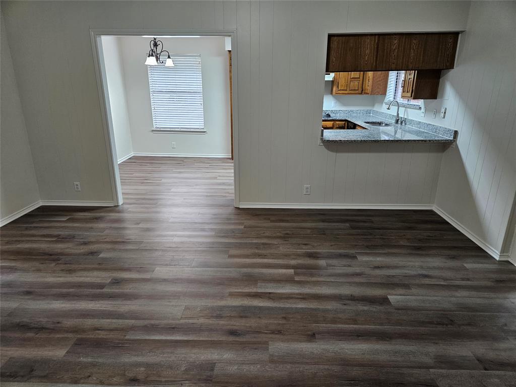 Looking into breakfast area from living room