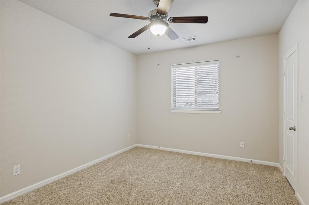 Ceiling fan and walk-in closet
