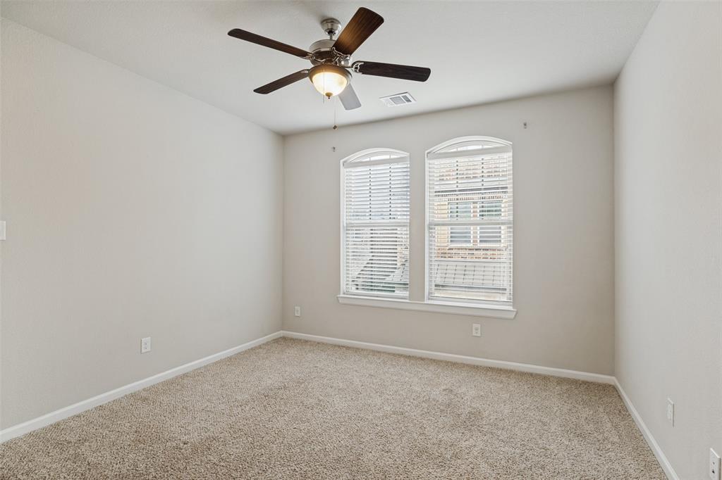 Ceiling fan and walk-in closet