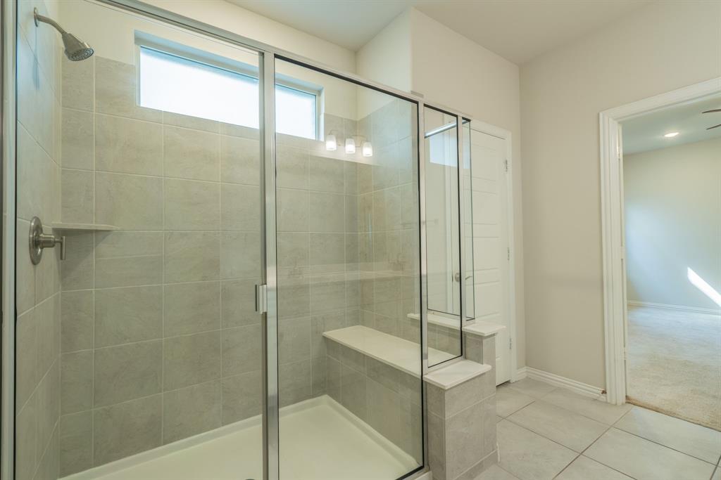 Oversized shower.