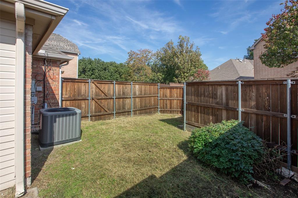 Private back yard