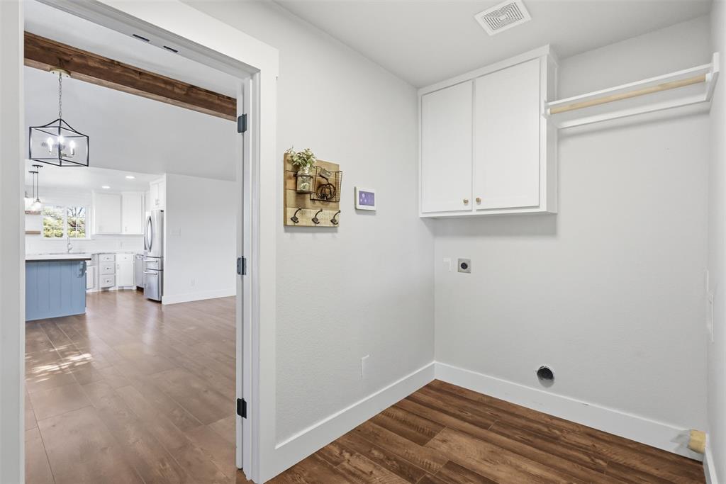 laundry room right off the workout room
