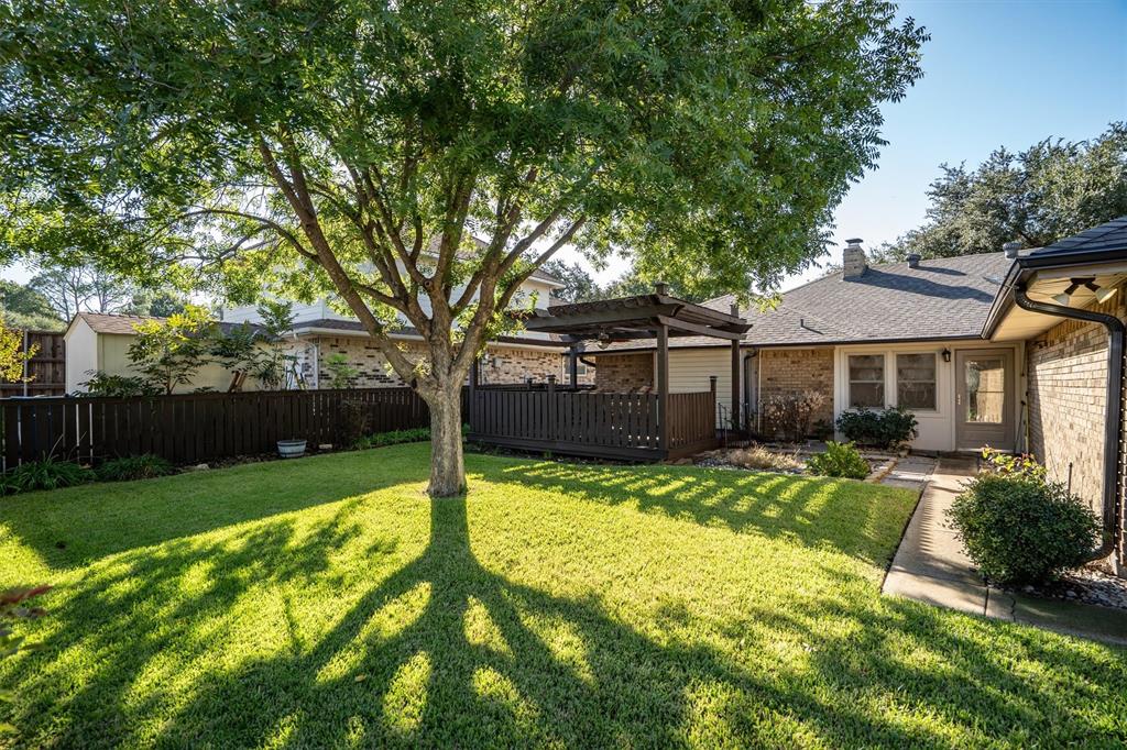 Generous, tree-shaded yard perfect for pets, play, or outdoor recreation