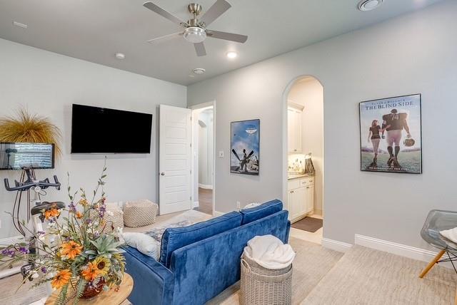 4th bedroom currently used as media room