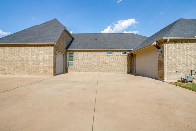 Side entrance garages. Two car and separate golf cart garage