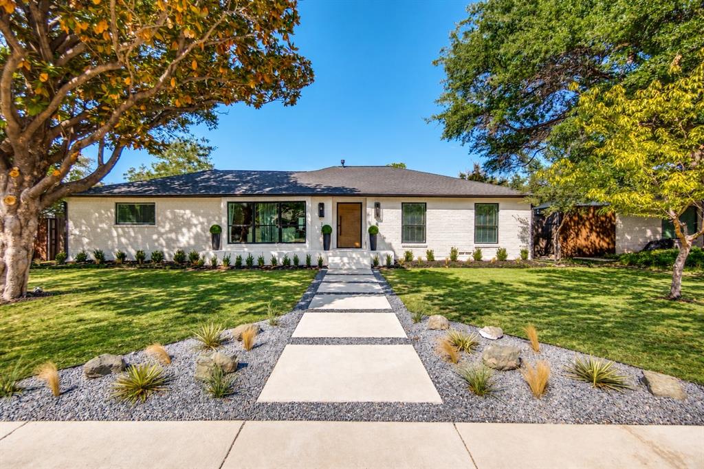 Ranch Style house. Grass has been enhanced to show how it can look.