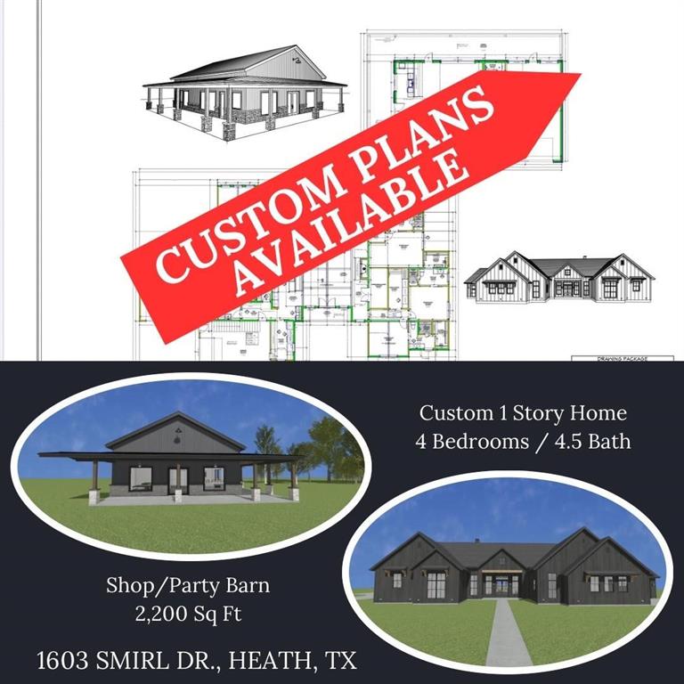 Architectural Rendering and Plan. Displaying proposed property structures, specifications, and location details