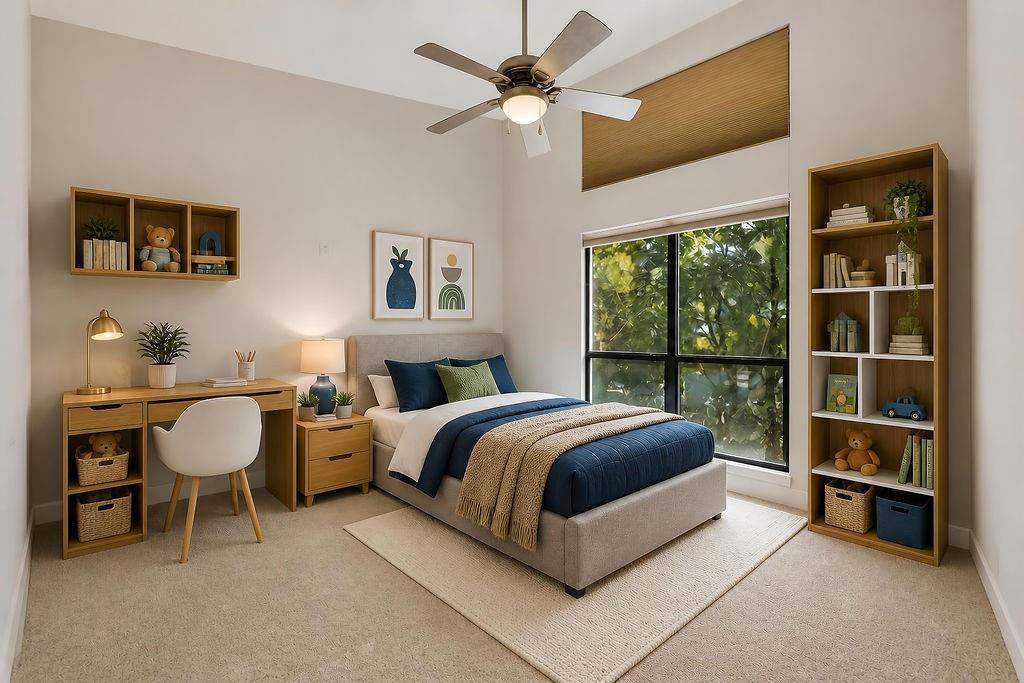 second bedroom with virtual staging.