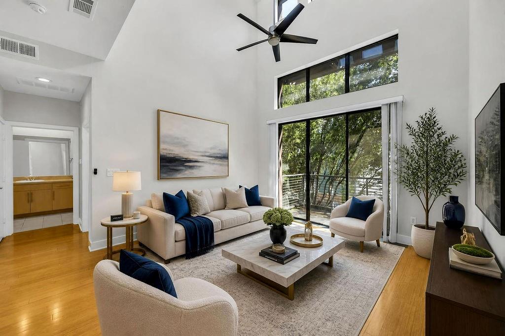 Living Room with virtual staging
