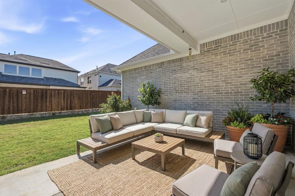 Extended patio - virtually staged