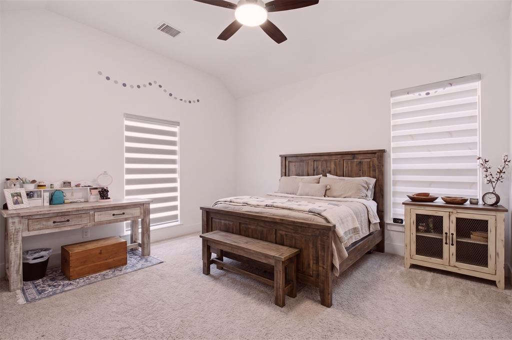 Bedroom #3 located upstairs - virtually staged