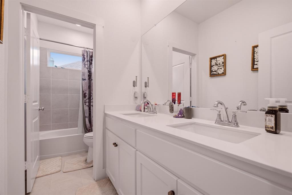 Bathroom #3 with double sinks upstairs