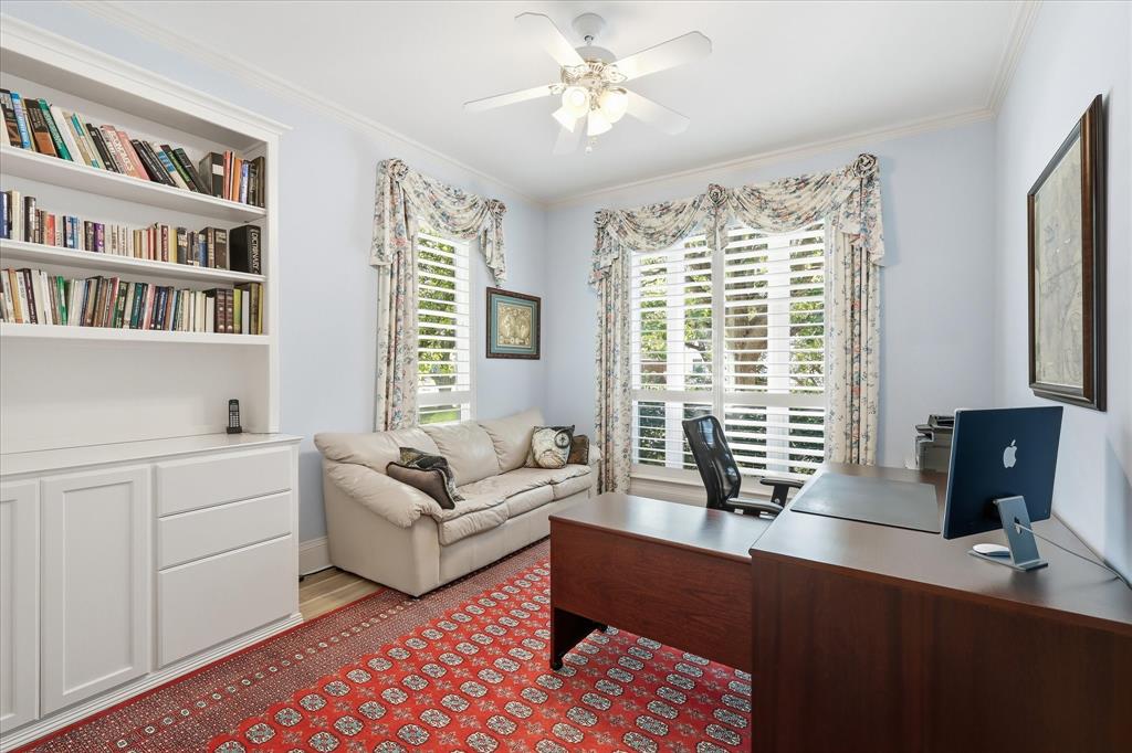Bdrm #6 on main level is perfect as a home office or guest suite!