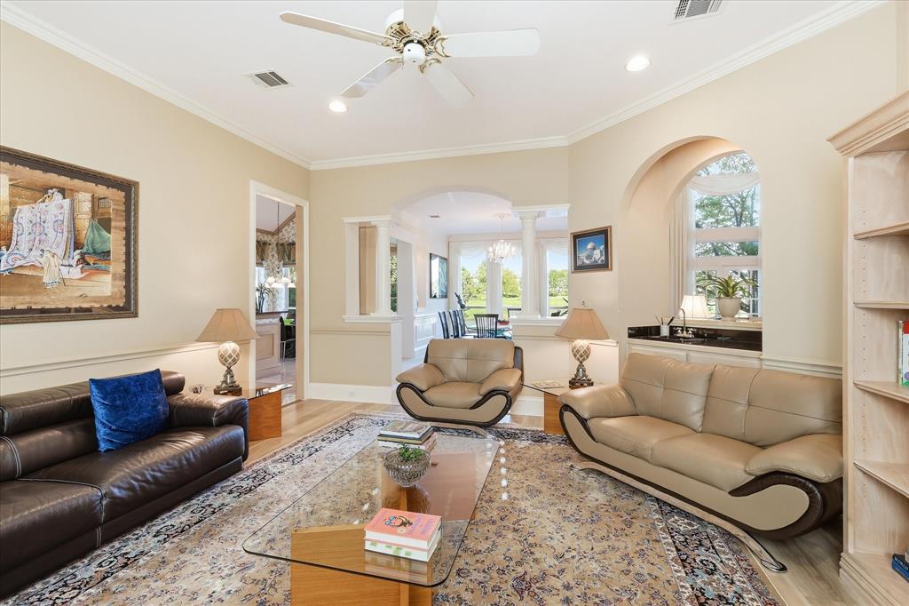 Living area #2 features a wet bar