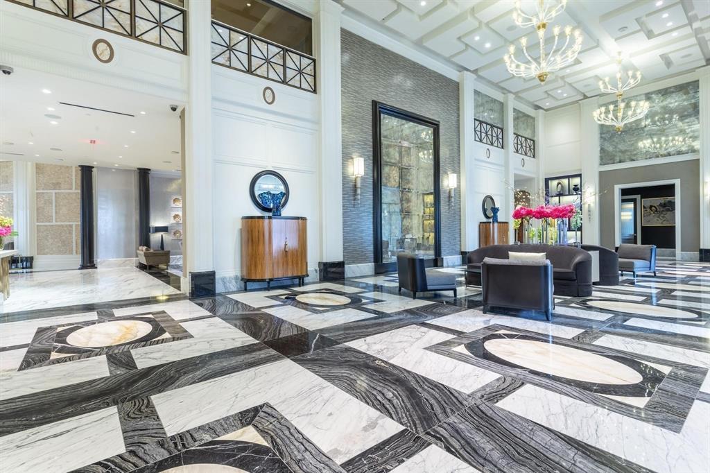 Newly remodeled two-story Lobby looking toward three Conference Rooms.