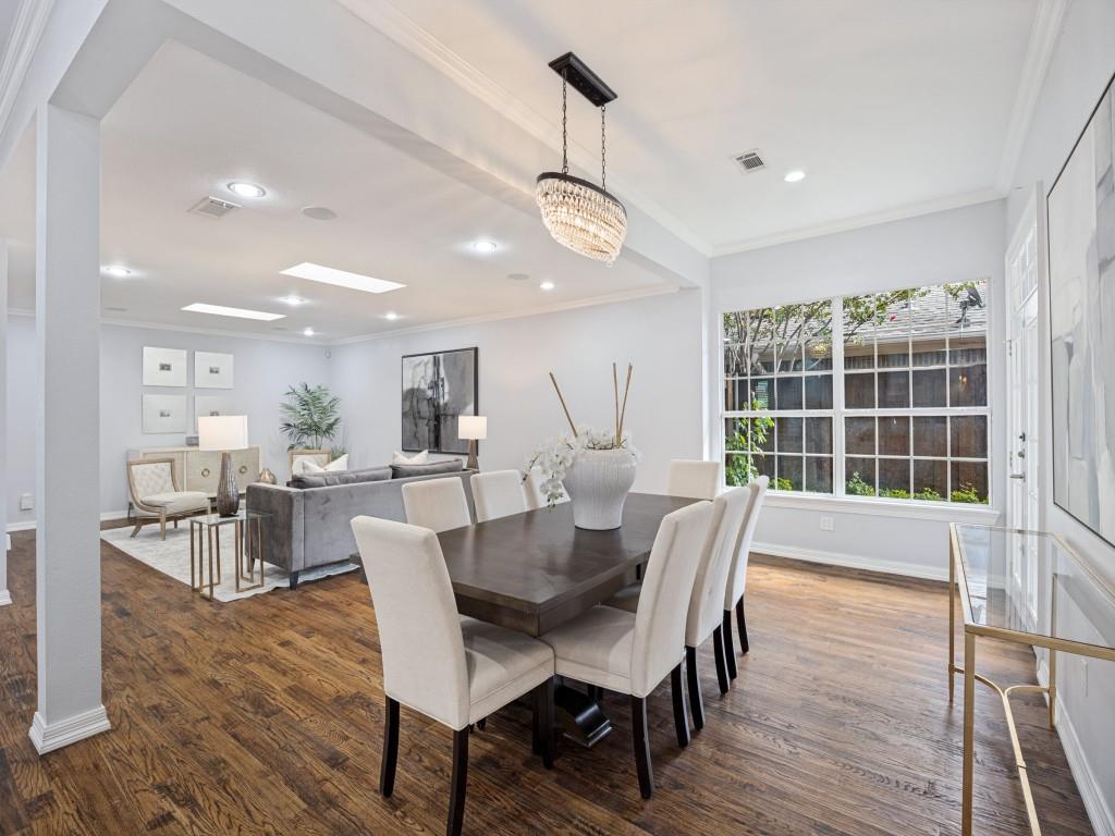 Dining and living share one open, light-filled space Dining and living share one open, light-filled space
