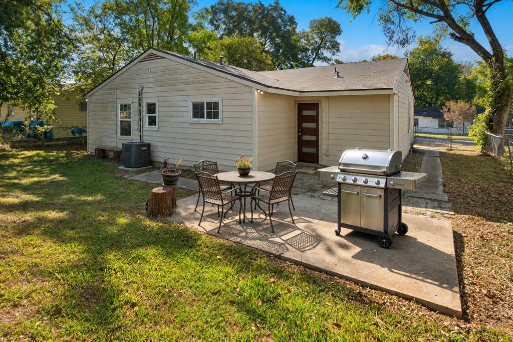 Rear View of Home and Patio - Virtually staged