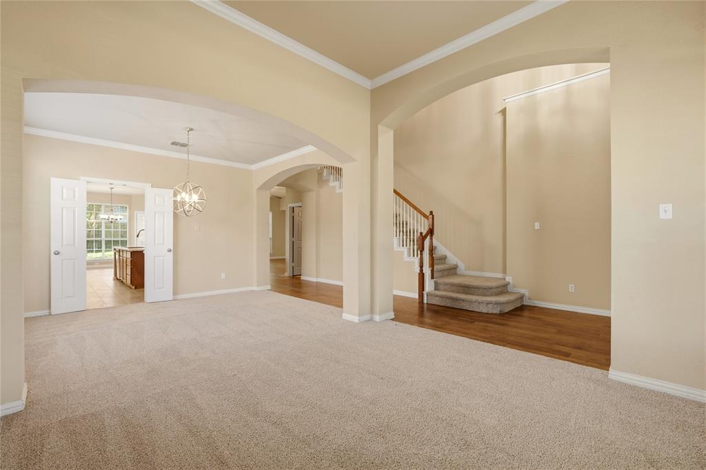 Entry Living Area and Dining Area