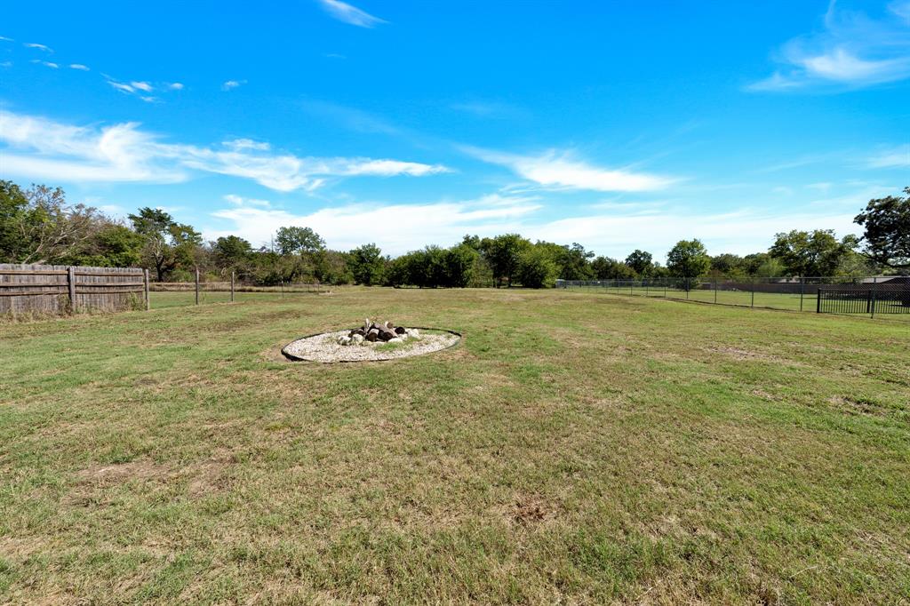 Fire Pit - with logs ready to go