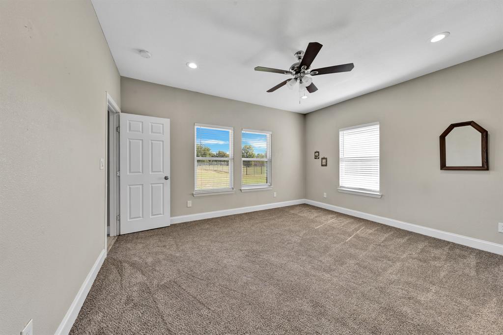 Primary Bedroom Overlooks the Back Yard