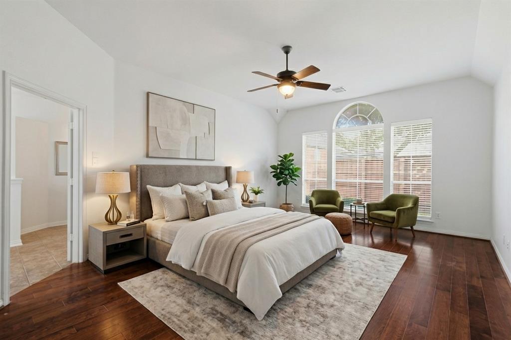 Virtually staging-Master bedroom