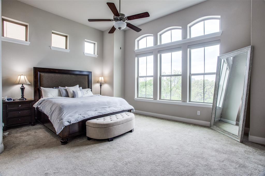 Primary bedroom with natural light