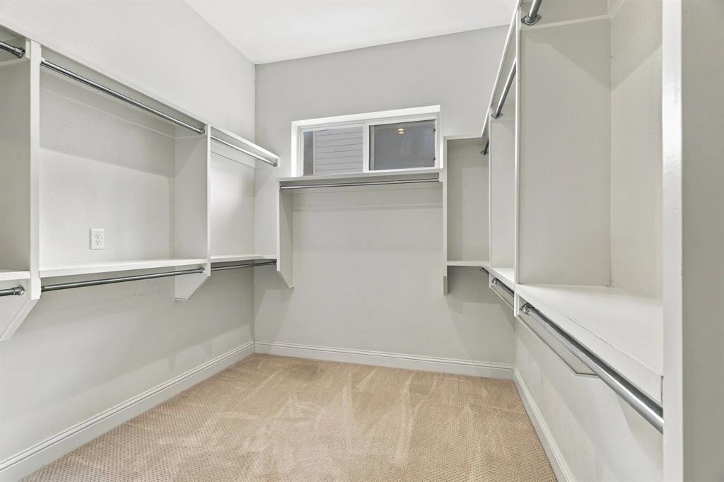 Primary closet