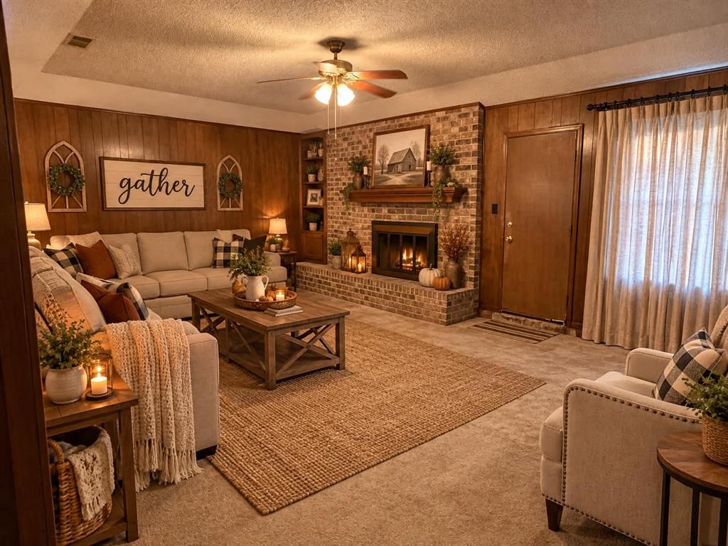 Virtual Staged Living Room
