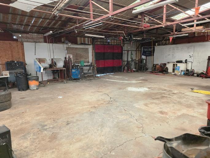 View of garage Door Entry to Shop