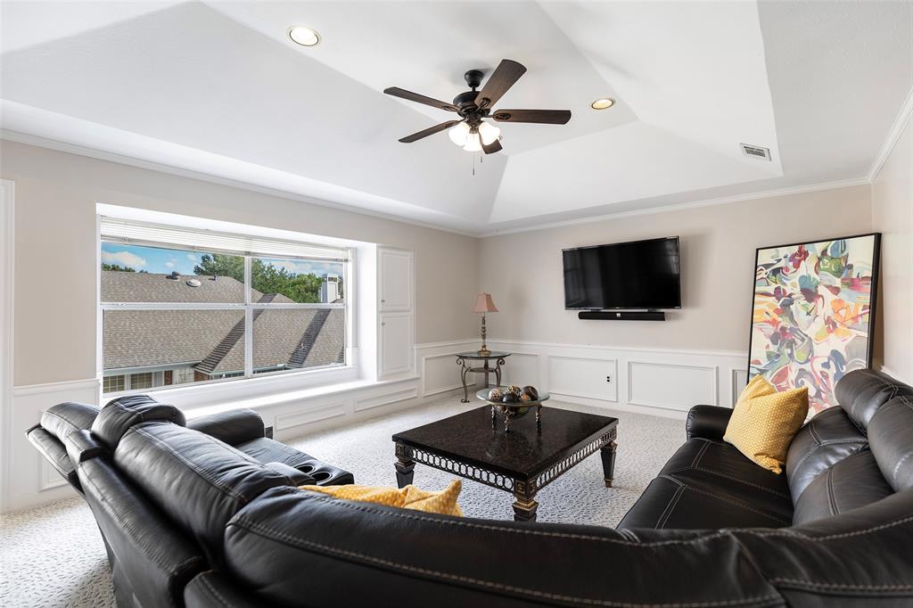 A spacious upstairs retreat offers room for movie nights, watching football or gathering around a favorite board game.