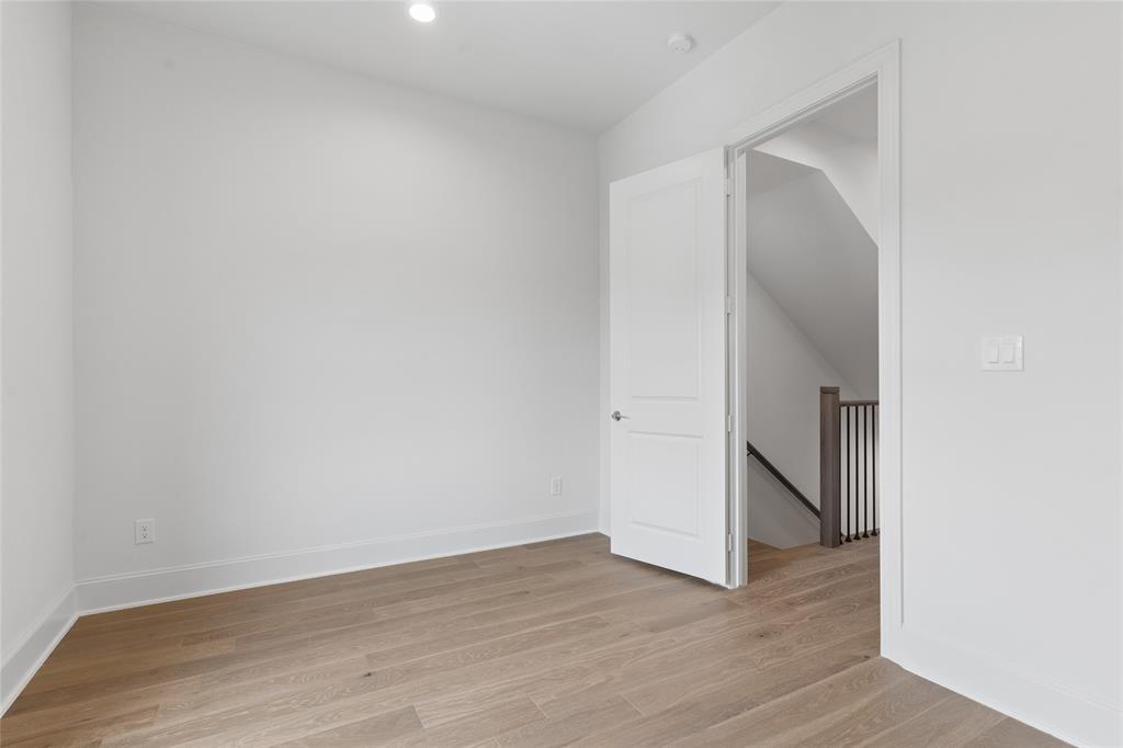 Third floor guest bedroom. Third floor guest bedroom features an ensuite bathroom.