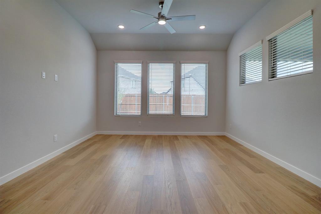 Wood-finish flooring throughout