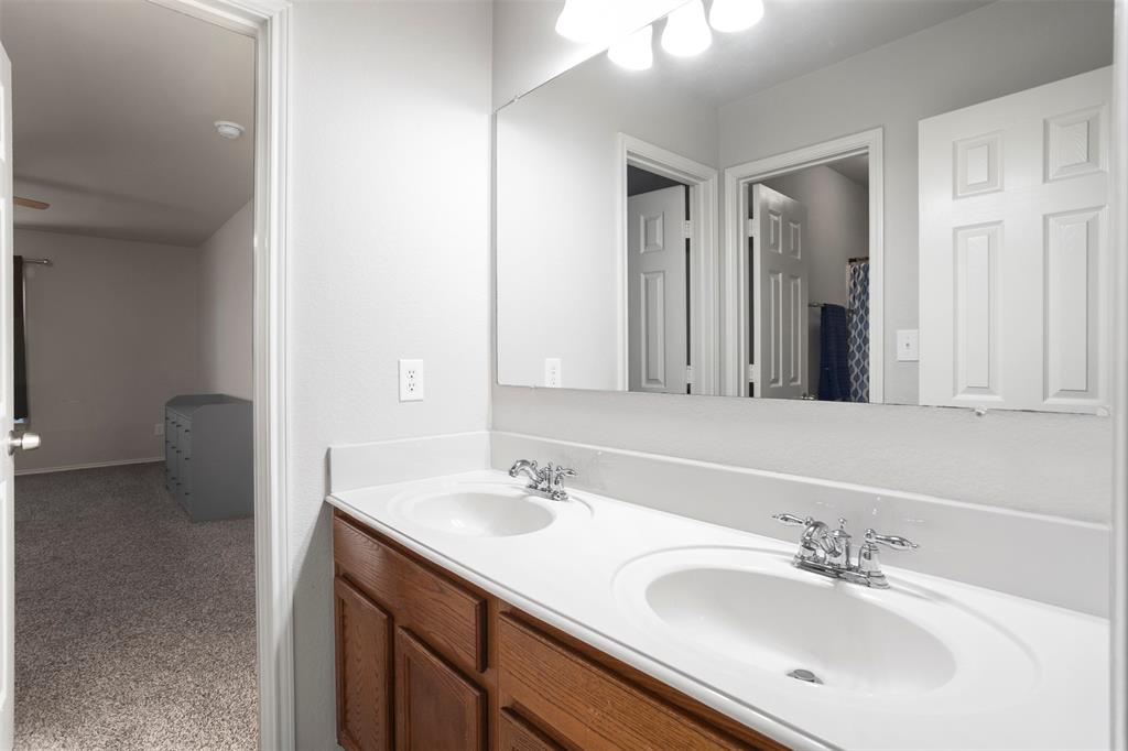 Jack and Jill bathroom upstairs