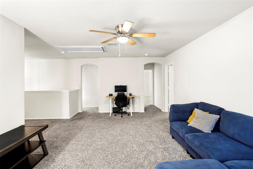 Upstairs bonus living space