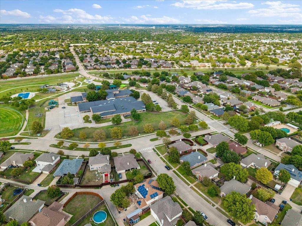 Hop skip and jump to the elementary school with all sporting grounds and walking trails- 3 houses from the cornerThe community pool is on the far right edge of this photo - one street behind - 3 community pools available