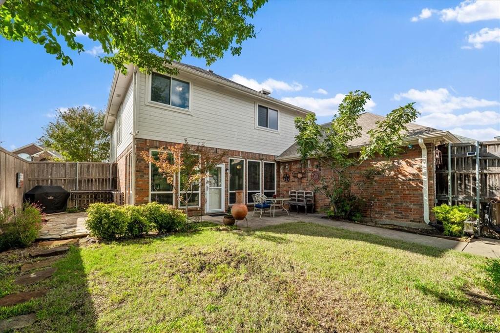 lots of space for enjoyment and garden - grilling area on flagstone area  - east exposure