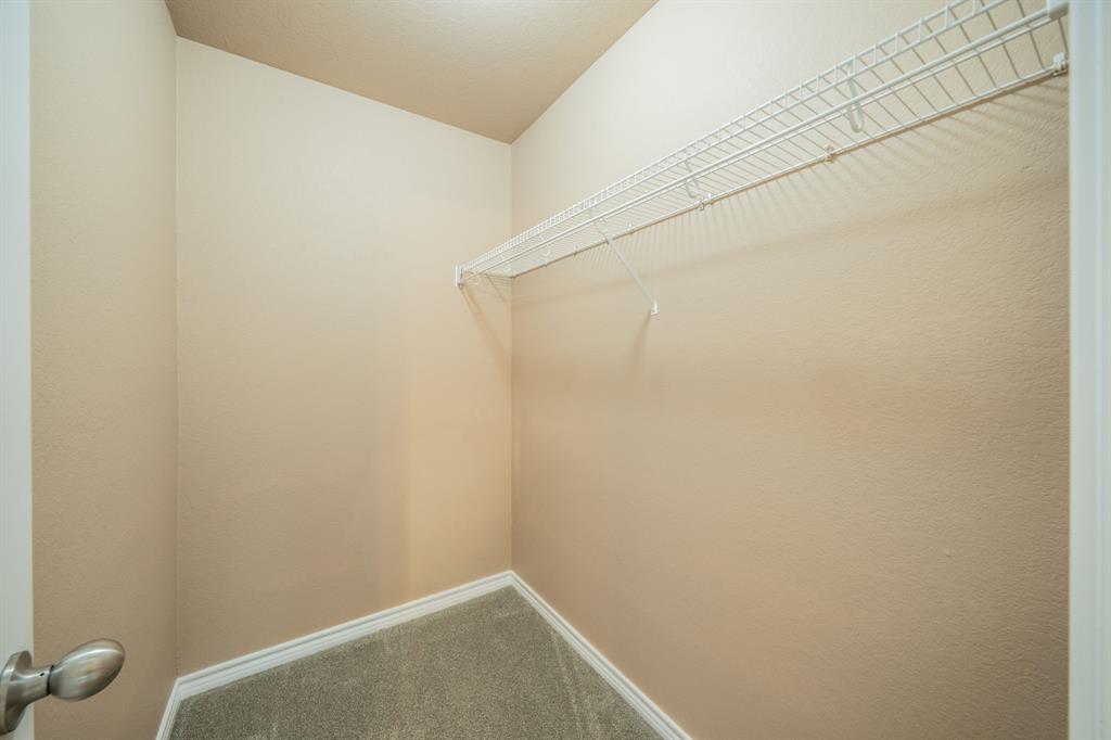 Upstairs bedroom walk-in closet. All upstairs bedrooms have walk-in closets.