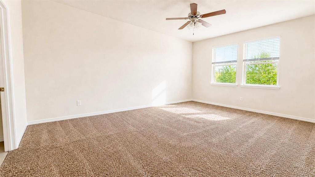 Spacious primary bedroom suite