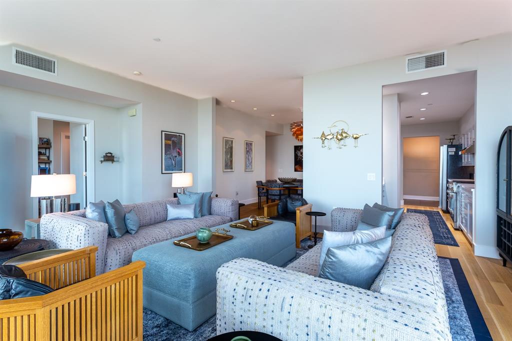 Open Living-Dining-Kitchen.