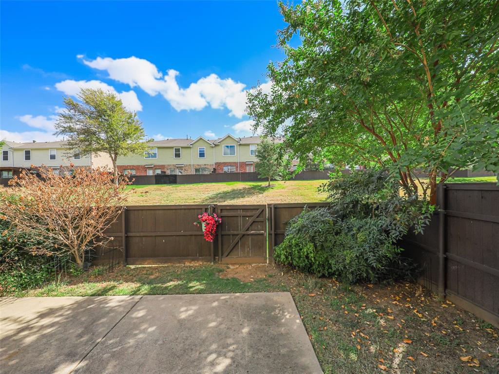 The HOA maintains the front and backyard mowing, in-ground sprinkler system and fencing.