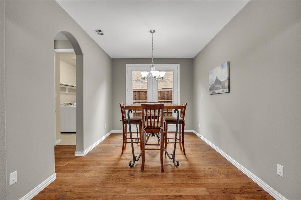 The original intent was for this to be the formal dining room but it also makes a terrific home office.