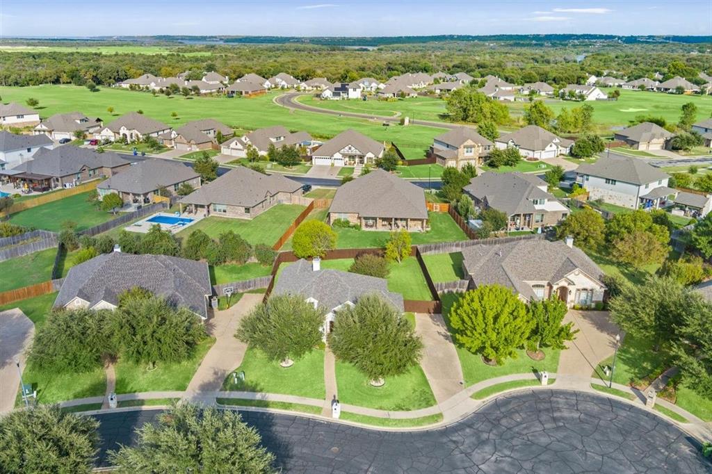 Aerial view of property and immediate neighborhood