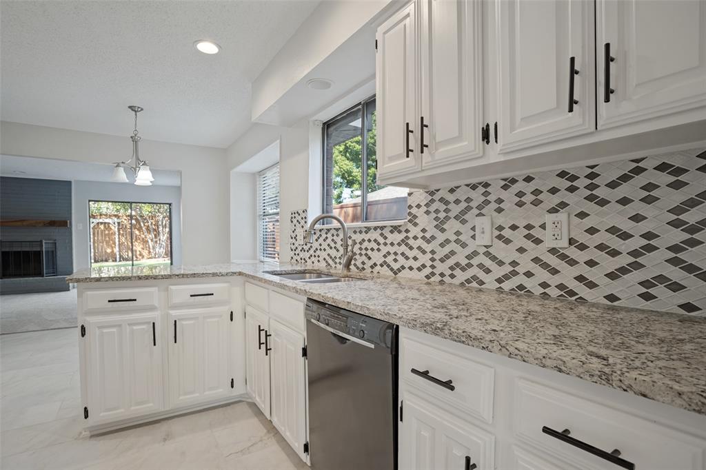 Kitchen with great storage.