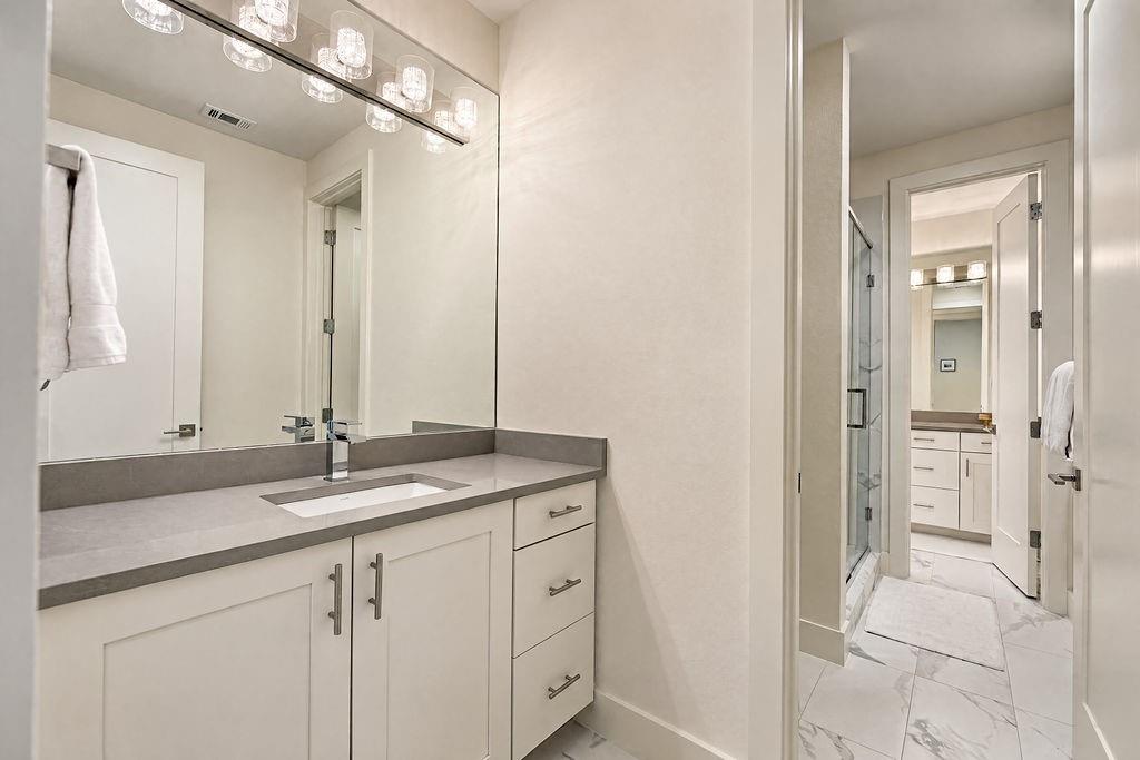 Jack and Jill guest bathroom on the 2nd floor