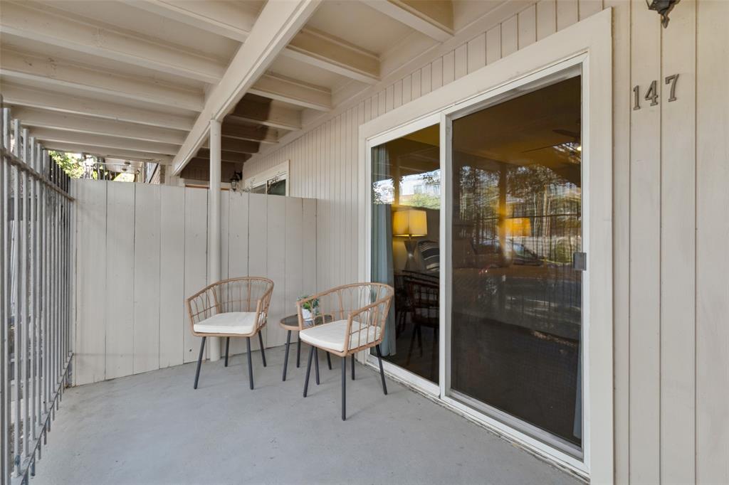 Covered front patio